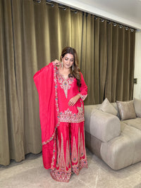 Designer Suit with Dori Work, Sequin & Thread Embroidery
