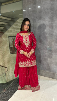 Beautiful Machine Embroidery Suit - Elegant & Timeless Design