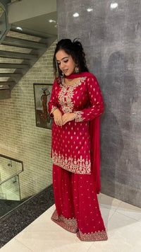 Beautiful Machine Embroidery Suit - Elegant & Timeless Design