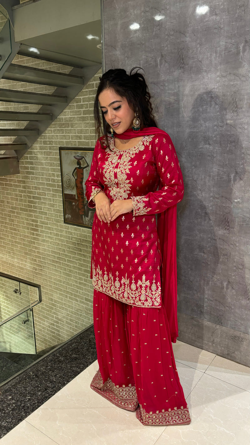 Beautiful Machine Embroidery Suit - Elegant & Timeless Design