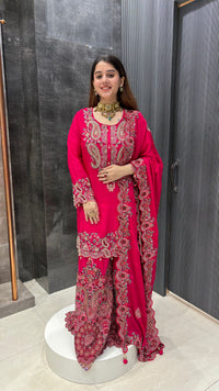 Elegant Coord Set with Intricate Kashmiri Embroidery