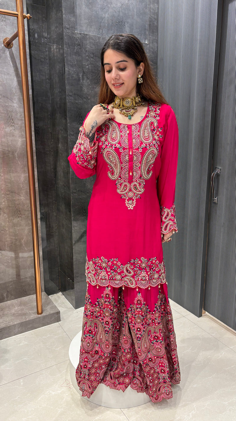 Elegant Coord Set with Intricate Kashmiri Embroidery
