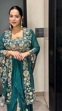 Embroidered Indowestern Set – Contemporary Elegance