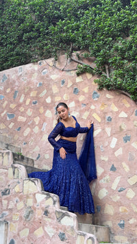 Handwork Blouse with Fish-Cut Lehenga | Designer Bridal & Festive Lehenga