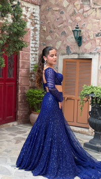 Handwork Blouse with Fish-Cut Lehenga | Designer Bridal & Festive Lehenga