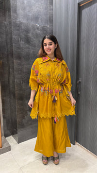 Pearl Handwork & Thread Embroidered Coord Set