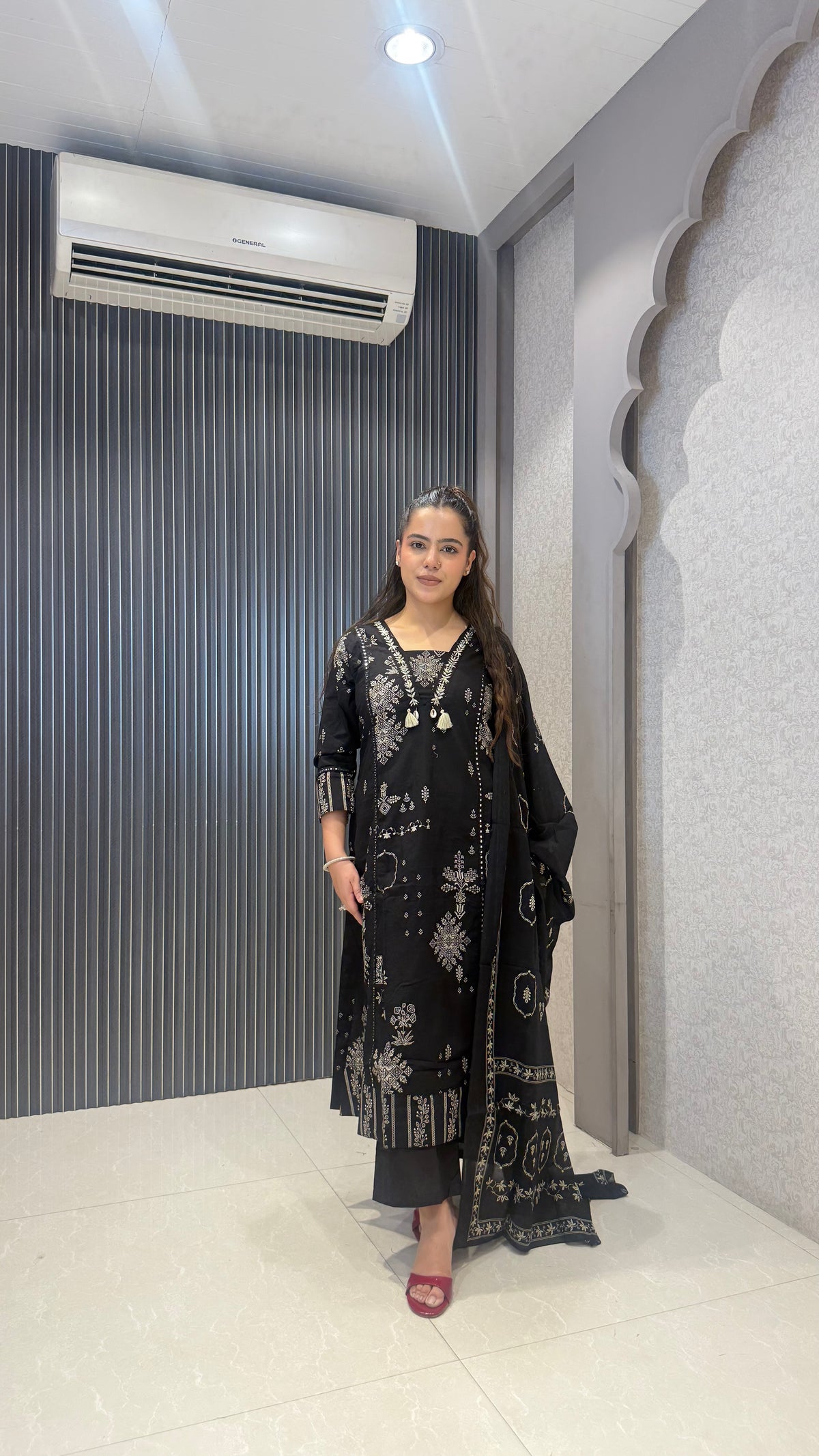 Women’s Printed Cotton Block Print Suit Set | Elegant Ethnic Wear