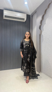 Women’s Printed Cotton Block Print Suit Set | Elegant Ethnic Wear