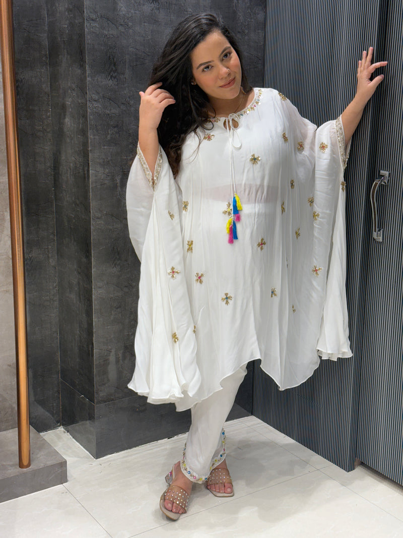 Royal Radiance Chinon 3-Piece Handwork Kaftan Co-ord Set