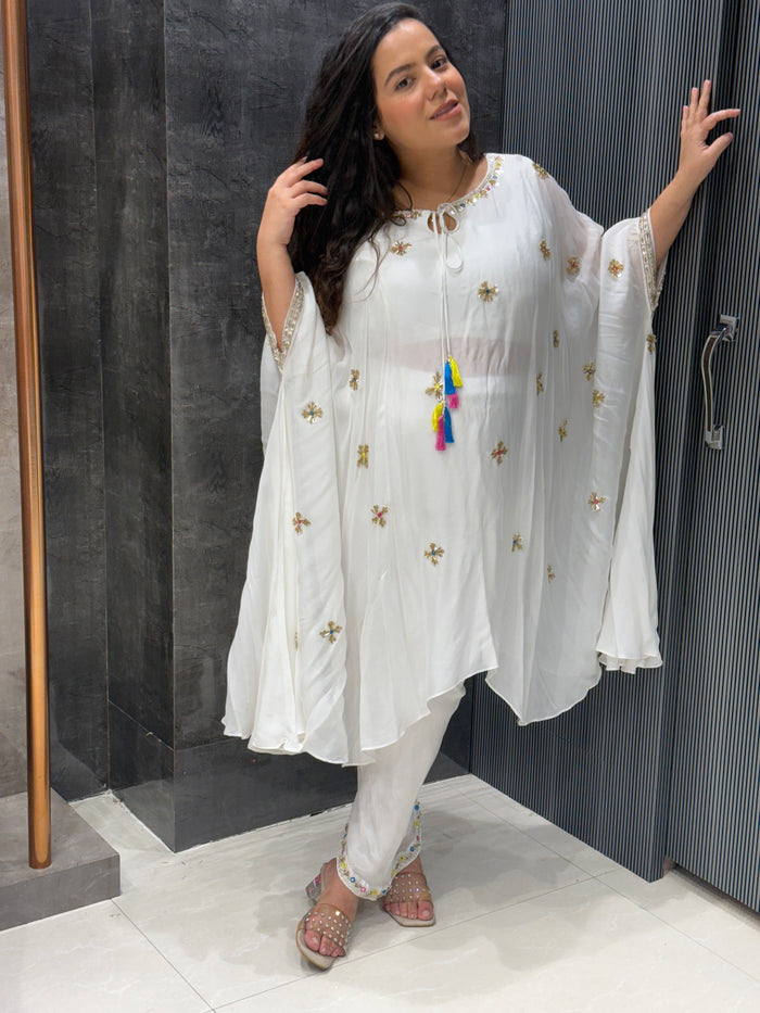 Royal Radiance Chinon 3-Piece Handwork Kaftan Co-ord Set