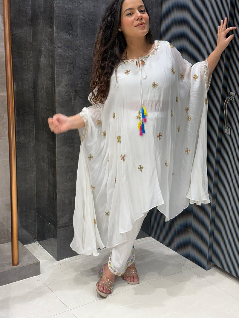 Royal Radiance Chinon 3-Piece Handwork Kaftan Co-ord Set