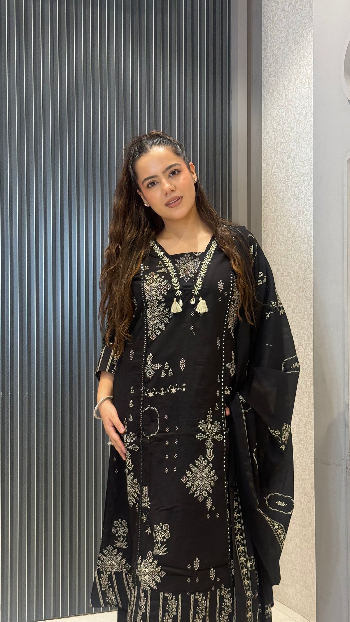 Women’s Printed Cotton Block Print Suit Set | Elegant Ethnic Wear