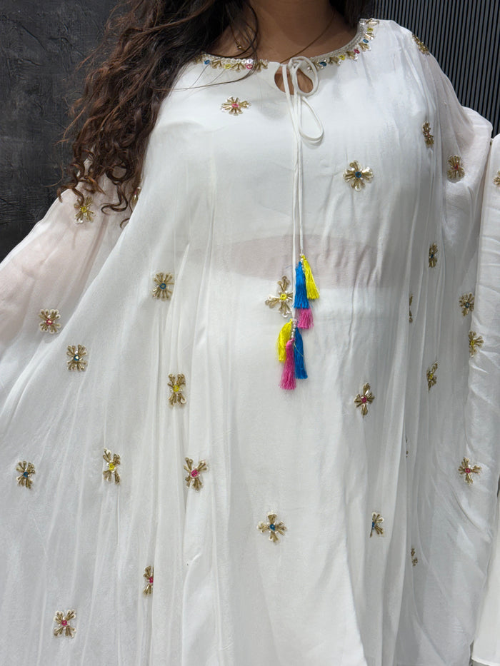 Royal Radiance Chinon 3-Piece Handwork Kaftan Co-ord Set