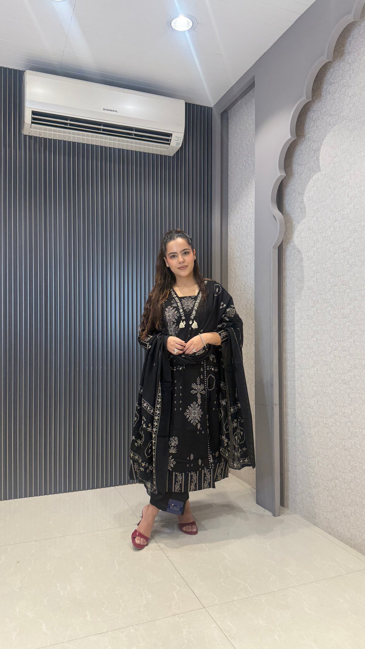 Women’s Printed Cotton Block Print Suit Set | Elegant Ethnic Wear