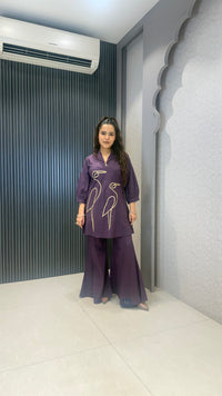 Women’s Cotton Coord Set with Applique Work