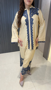 Muslin Thread Embroidery Co-Ord Set for Women | Premium Designer Coords | Sizes Up to 44