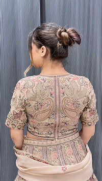 Thread Embroidered Georgette Lehenga