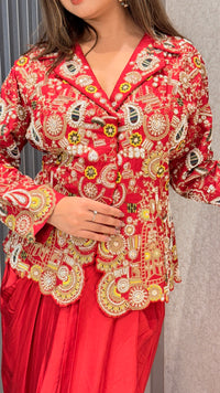 Thread Embroidery Outfit with Pearls & Dori Work – Up