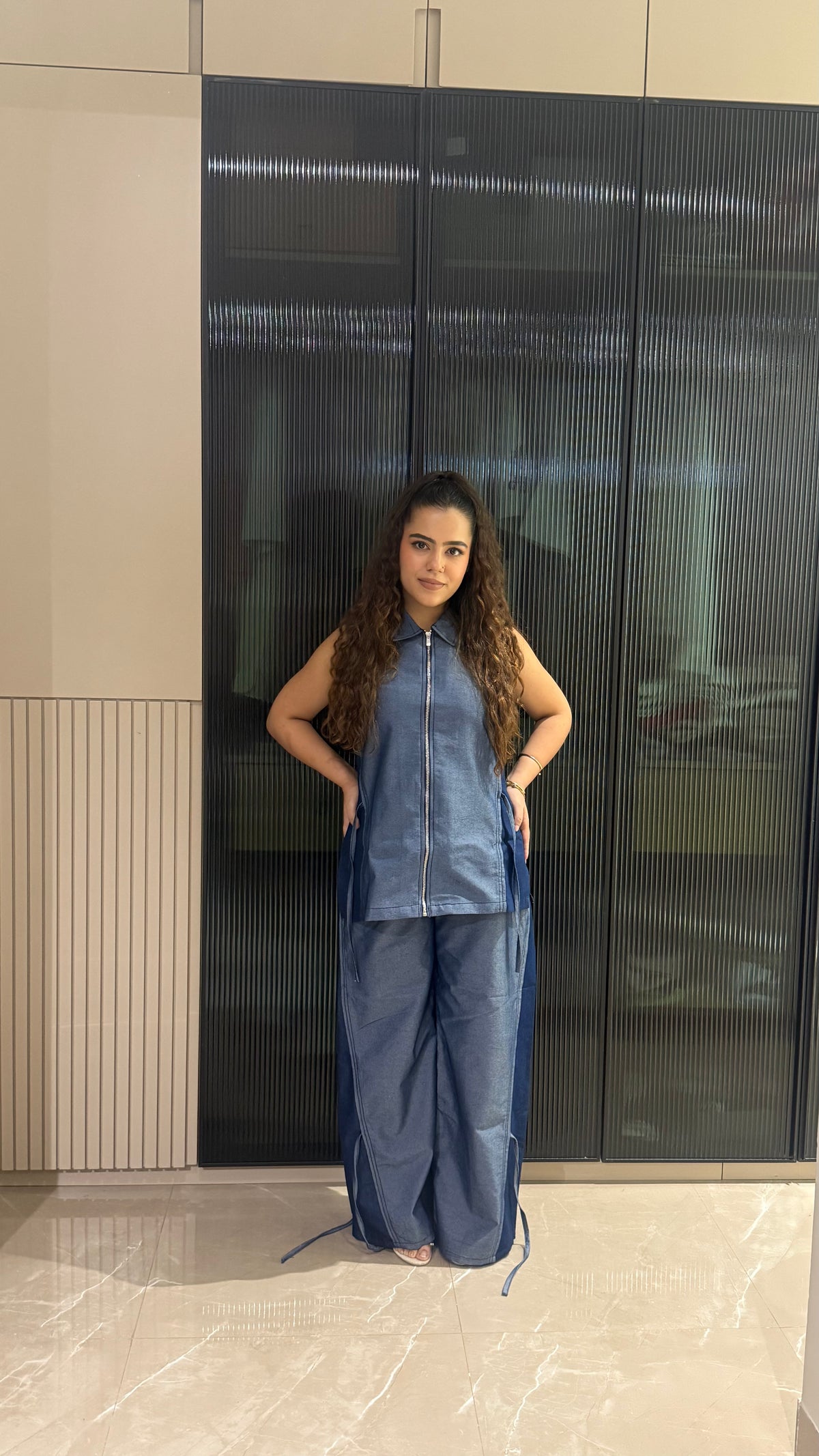 Denim Coord Set for Women – Trendy Casual Co-Ord Outfit