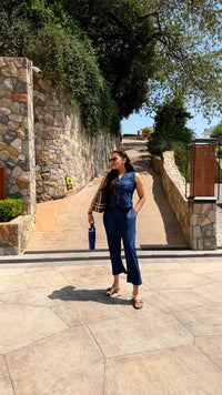 Denim Fabric Co-Ord Set for Women | Stylish Casual Two-Piece Outfit