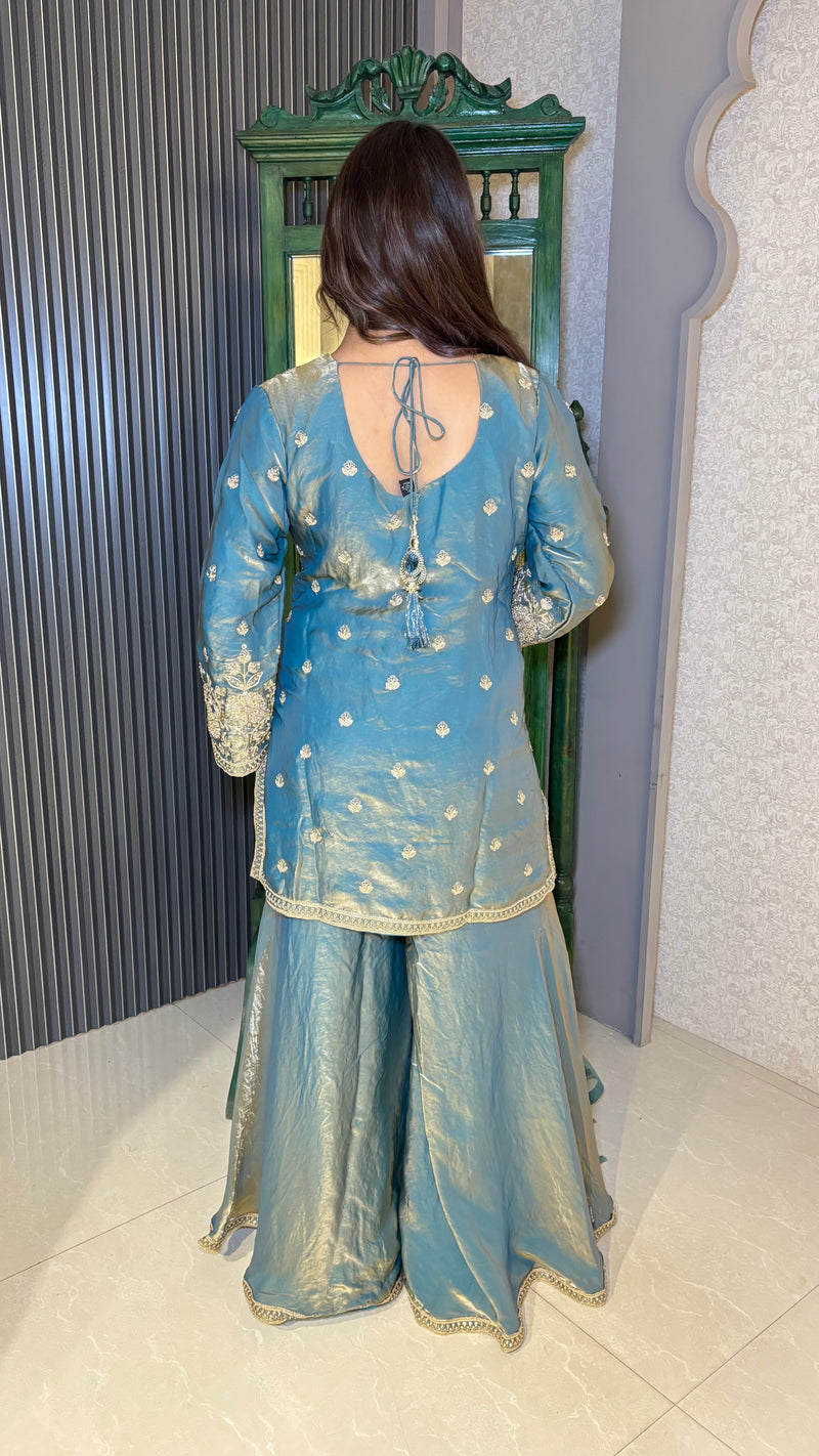 Glass Tissue Suit with Dori, Pearl & Siroksi Work