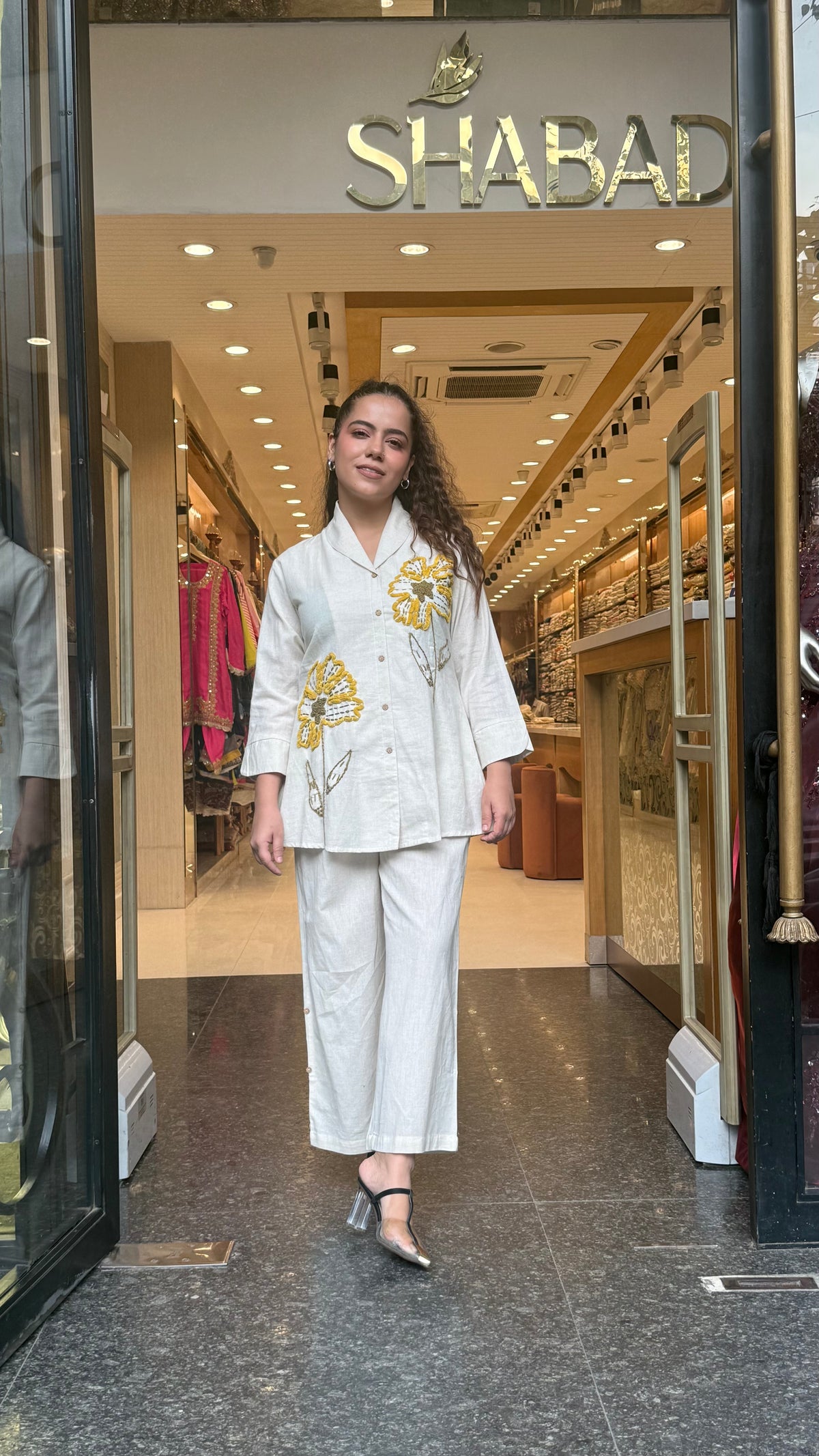Appliqué Work Cotton Coord Set | Elegant Everyday & Festive Wear