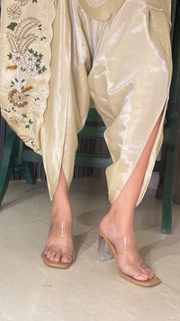 Boho Handwork Indowestern Set with Dhoti Pants
