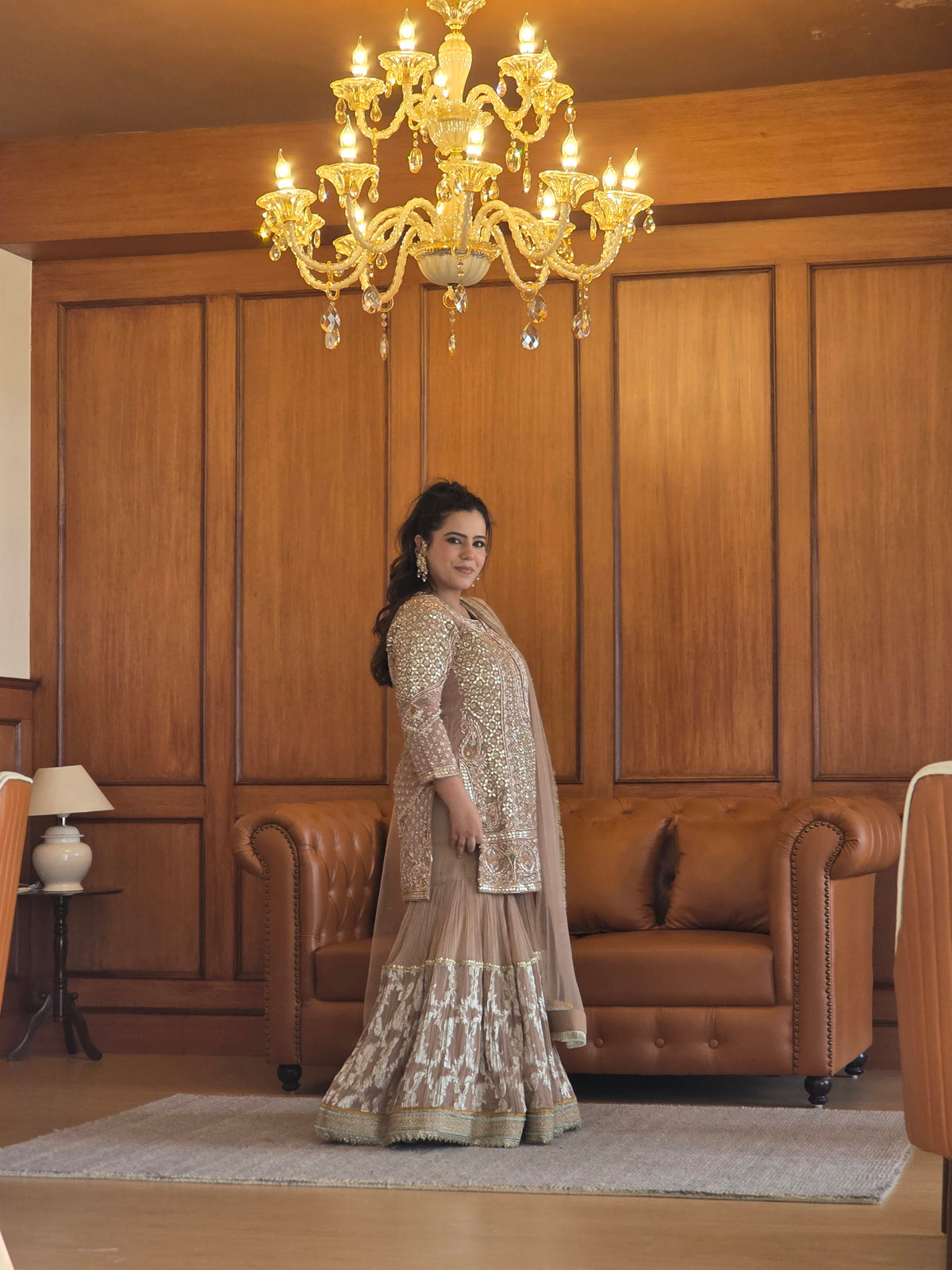 Gotta & Dori Detailing Suit with Jarkan and Dabka Handwork