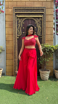 Indo-Western Handwork Blouse with Unique Sleeve Designs