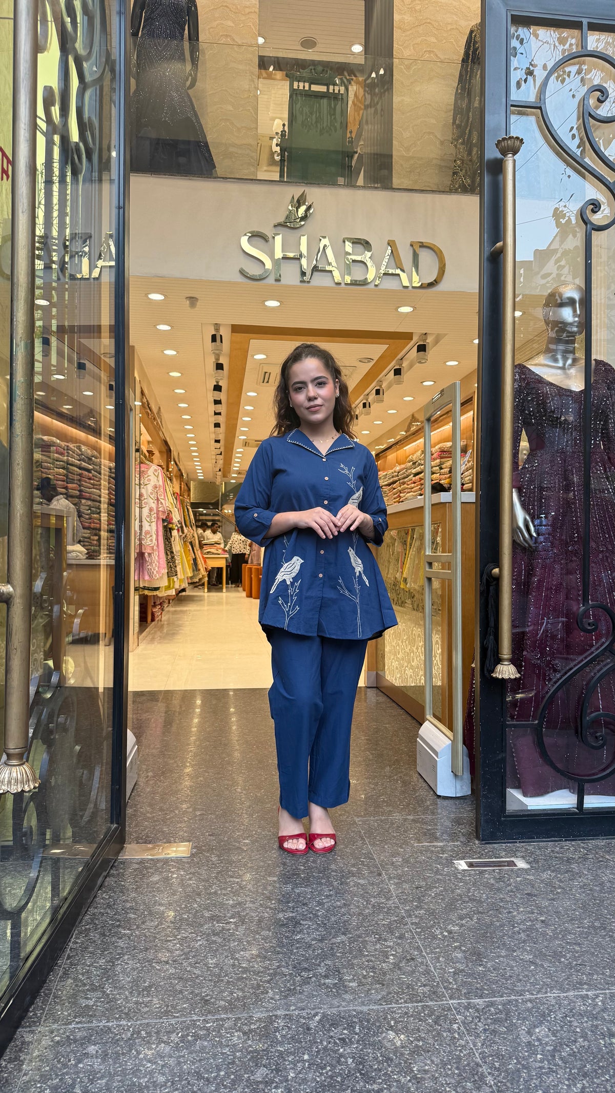 Stylish Linen Co-Ord Set with Appliqué Work