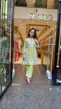 Mul Cotton Chikankari Co-Ord Set | Elegant Casual & Everyday Wear |