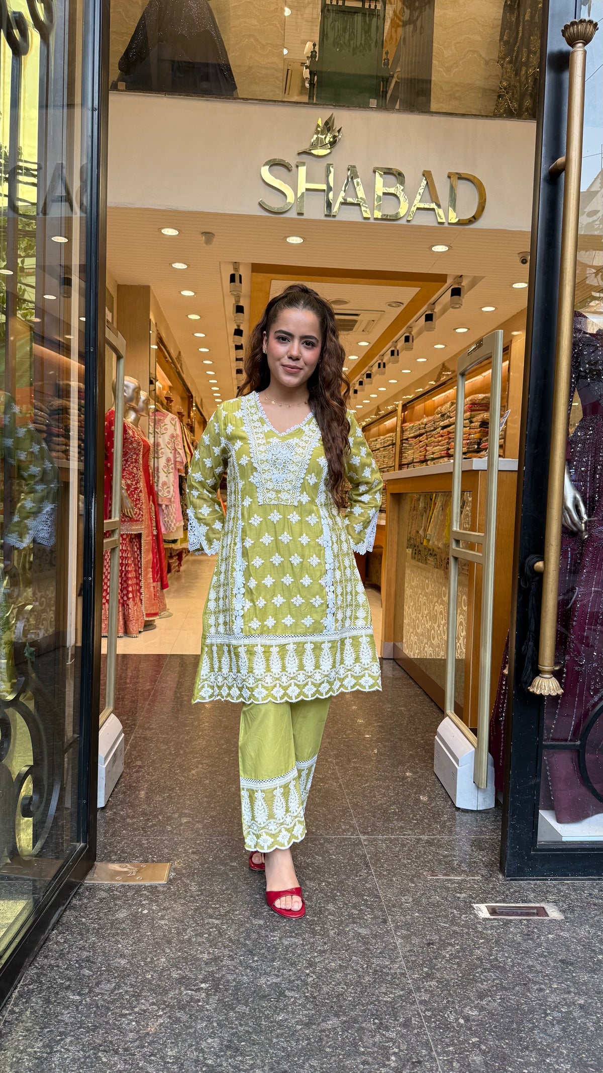 Mul Cotton Chikankari Co-Ord Set | Elegant Casual & Everyday Wear |