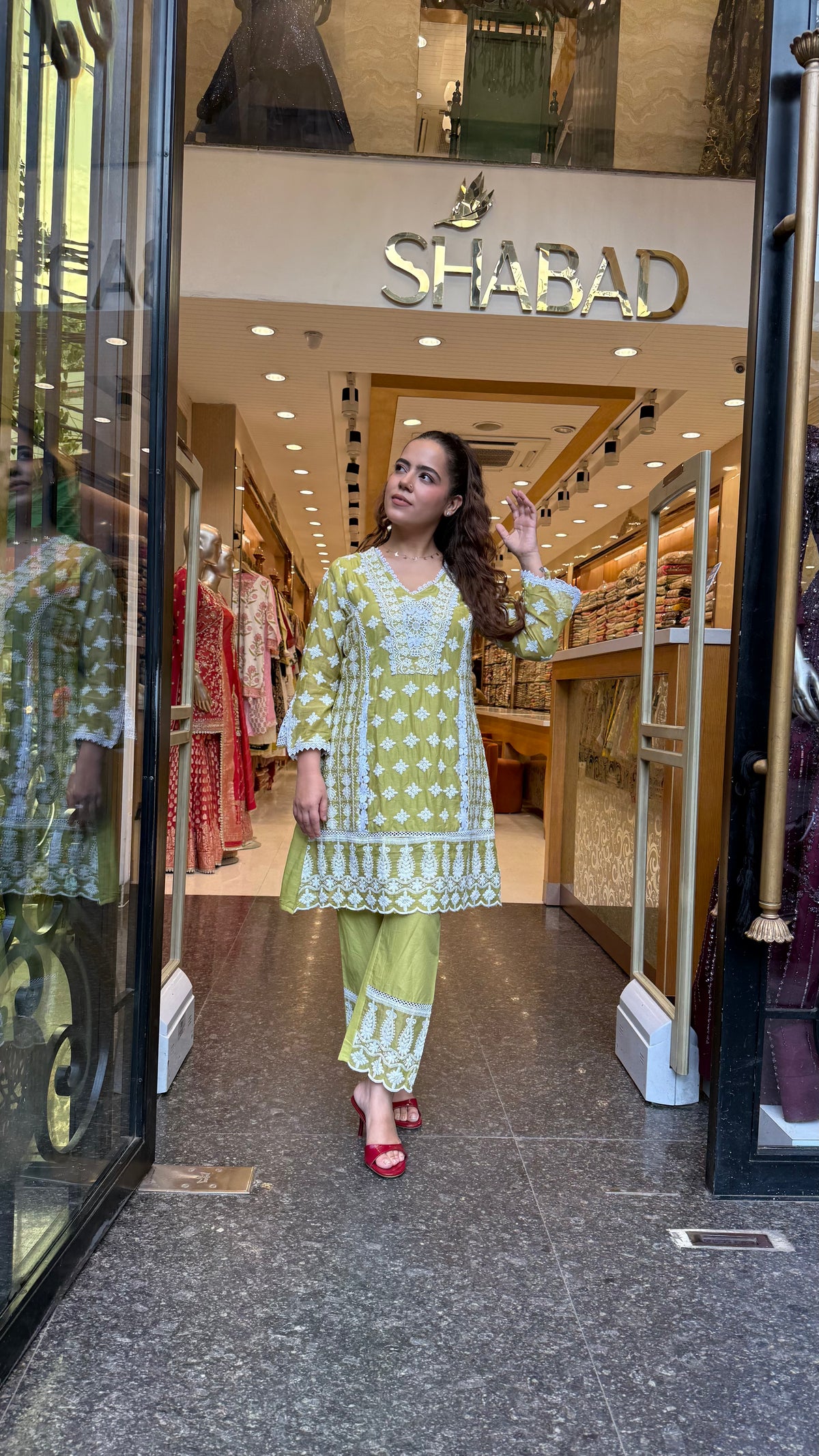 Mul Cotton Chikankari Co-Ord Set | Elegant Casual & Everyday Wear |