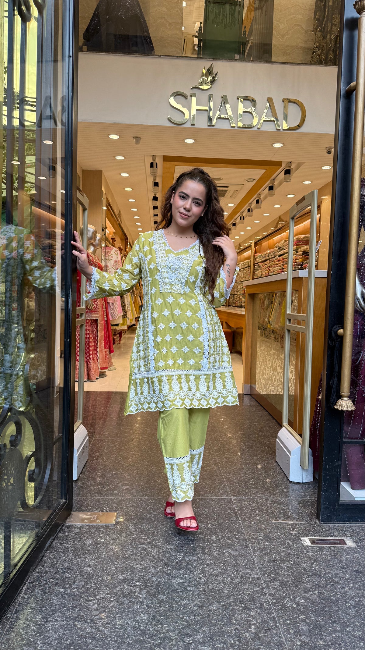Mul Cotton Chikankari Co-Ord Set | Elegant Casual & Everyday Wear |