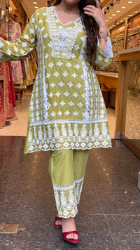 Mul Cotton Chikankari Co-Ord Set | Elegant Casual & Everyday Wear |