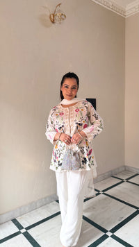 Elegant Thread Embroidery Suit Set