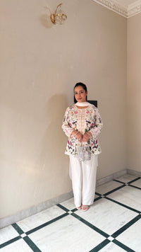 Elegant Thread Embroidery Suit Set