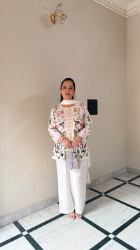 Elegant Thread Embroidery Suit Set