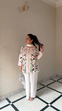 Elegant Thread Embroidery Suit Set