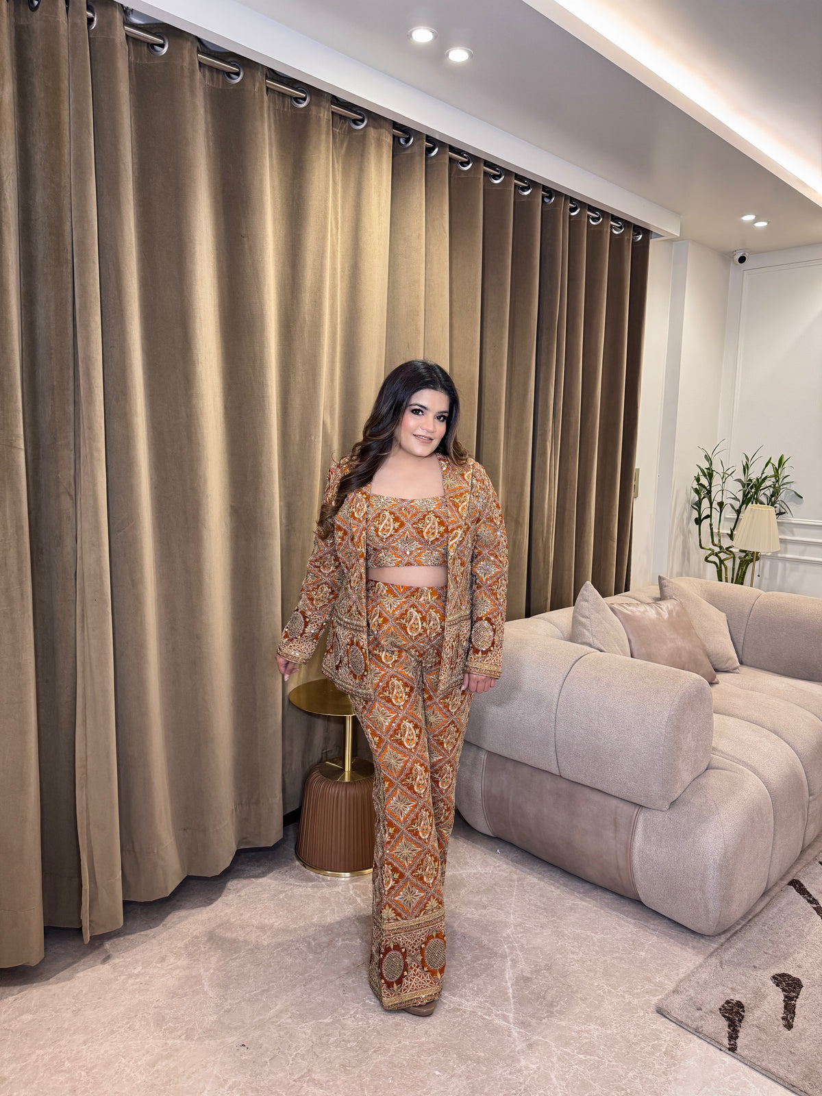 Indo-Western Jacket Set – Fusion of Tradition & Contemporary Style