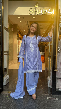 Budget-Friendly Cotton Suit Set with Crochet Work