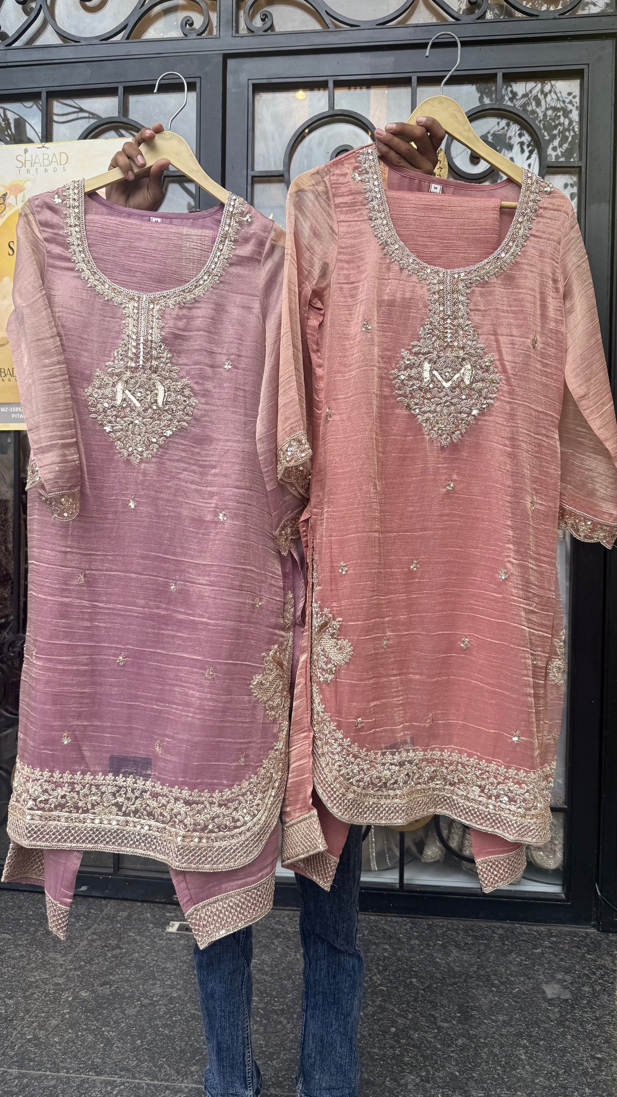Maheshwari Cotton Suit with Shimmer Tissue, Dori, Sequin & Cutdana Work | Budget-Friendly Suit | Up to Size 44