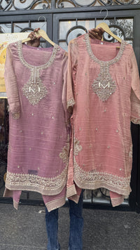 Maheshwari Cotton Suit with Shimmer Tissue, Dori, Sequin & Cutdana Work | Budget-Friendly Suit | Up to Size 44