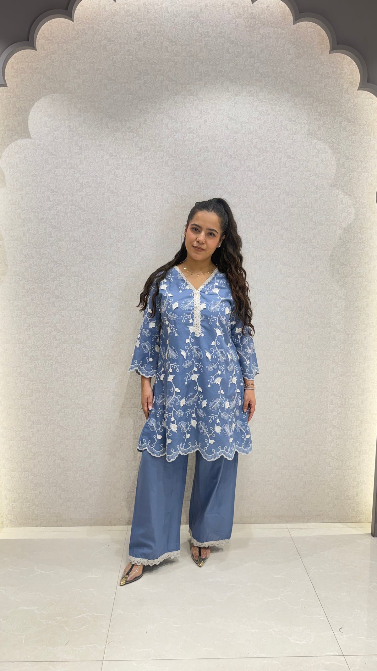 Thread Embroidered Co-ord Set