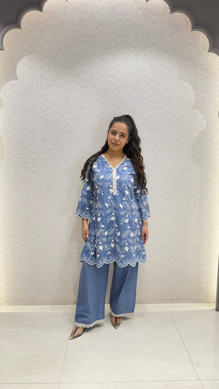Thread Embroidered Co-ord Set