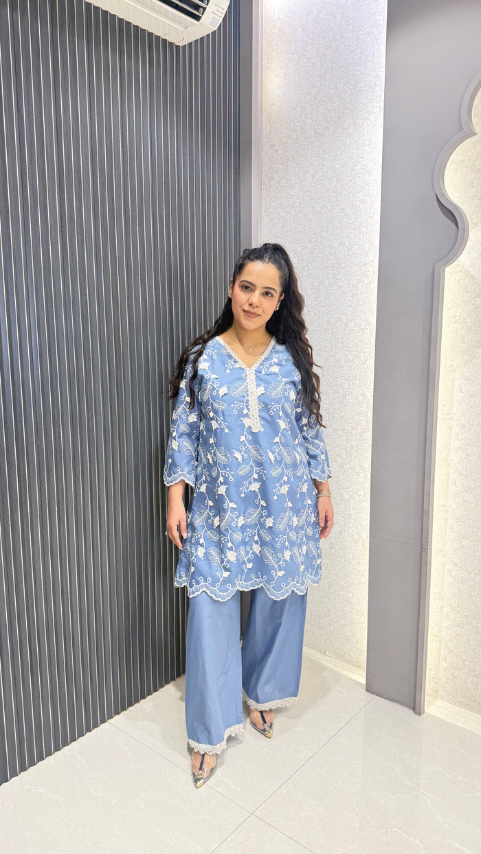 Thread Embroidered Co-ord Set