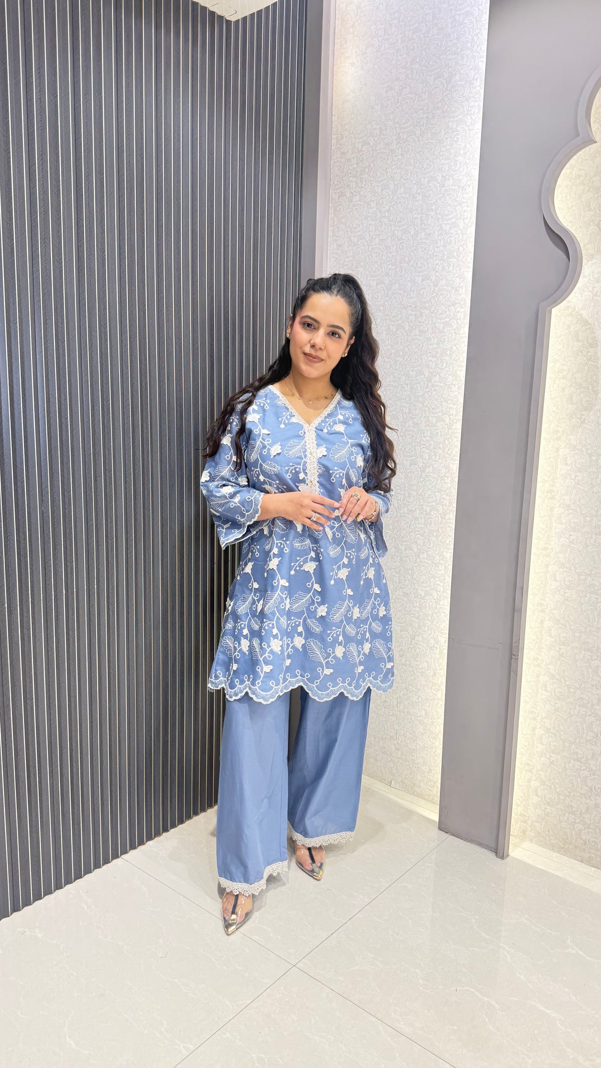 Thread Embroidered Co-ord Set