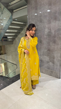 Banarasi Yellow Suit – Traditional Elegance with a Modern Touch