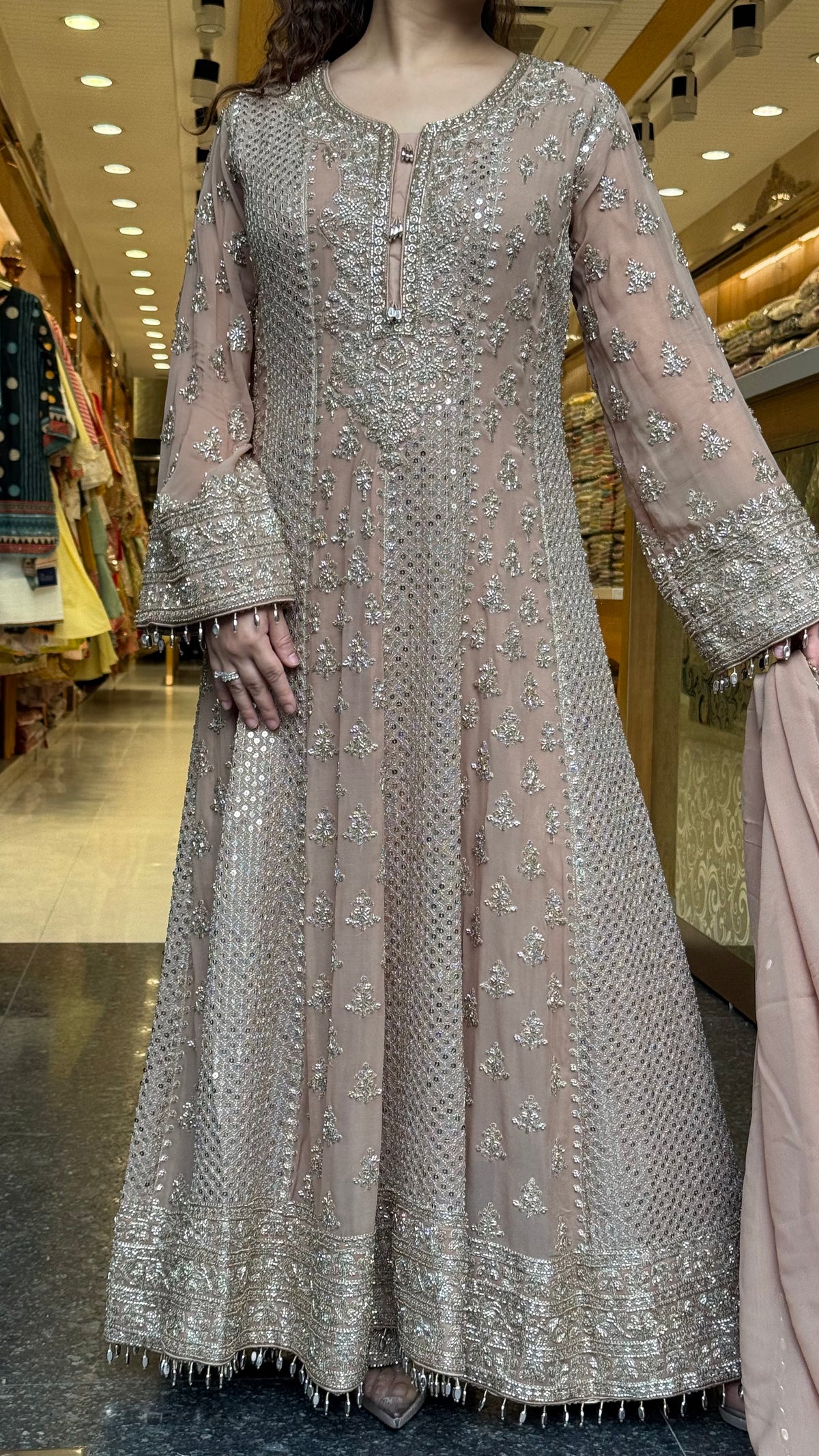 Premium Georgette Suit Set with Sequin & Bead Work | Designer Festive Wear