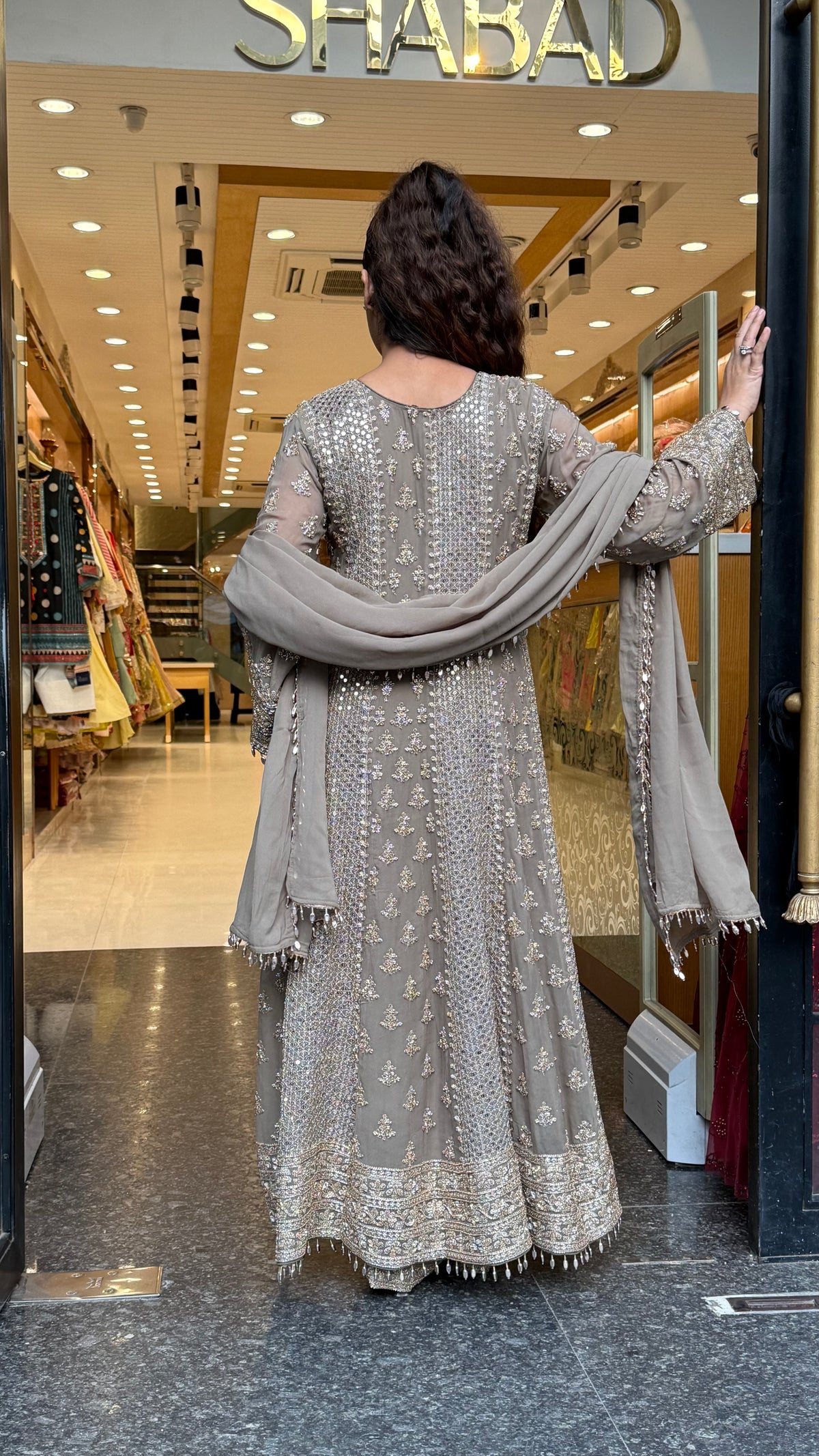 Premium Georgette Suit Set with Sequin & Bead Work | Designer Festive Wear